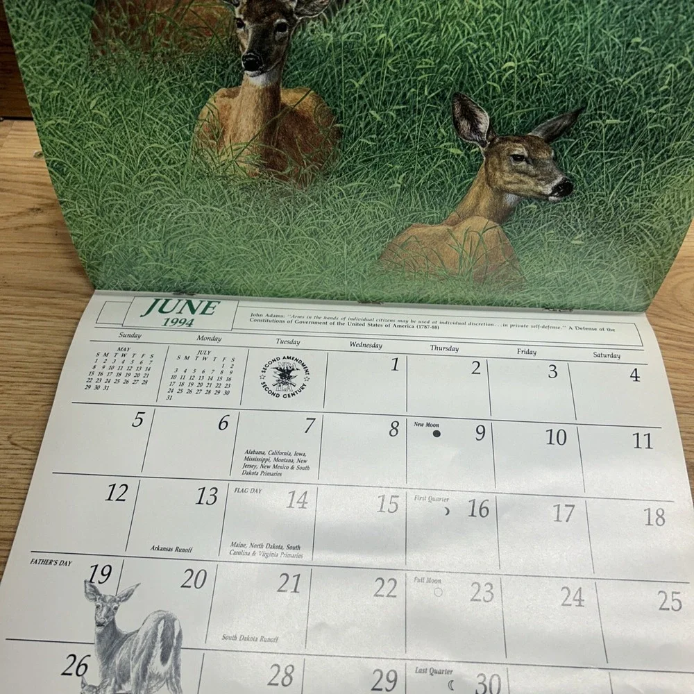 Vintage NRA-ILA CONSERVATION CALENDAR- National Rifle Association